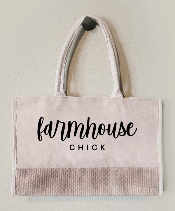 Green Farm Boutique | product bag farmhouse chick lg 01