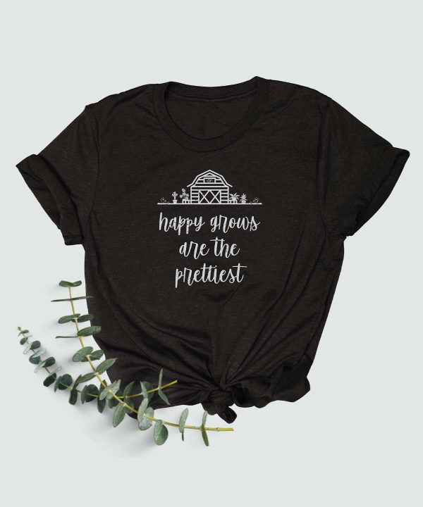 Green Farm Boutique | product blacktriblend med happy grows tee
