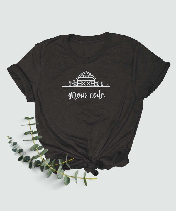 Green Farm Boutique | product heather gray med grow code tee
