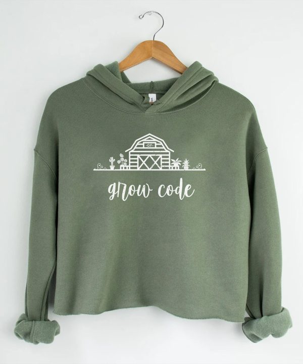 Green Farm Boutique | product military green lg grow code hoodie