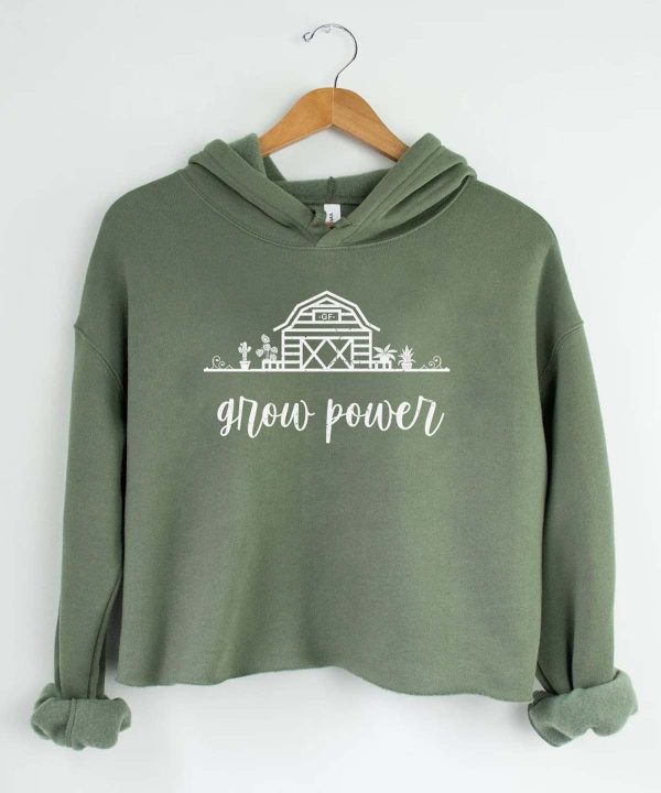Green Farm Boutique | product military green med grow power hoodie