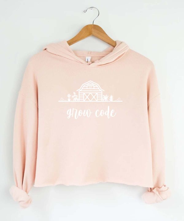 Green Farm Boutique | product peach med grow code hoodie